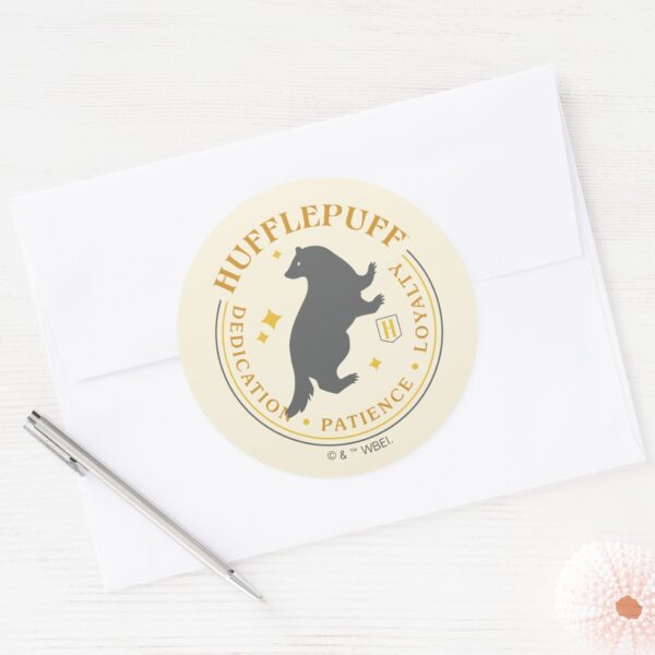 HUFFLEPUFF™ Badger House Pride Badge Classic Round Sticker