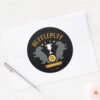 HUFFLEPUFF™_Badger_and_Cup_House_Pride_Graphic_Classic_Round_Sticker_3 HUFFLEPUFF™ Badger And Cup House Pride Graphic Classic Round Sticker
