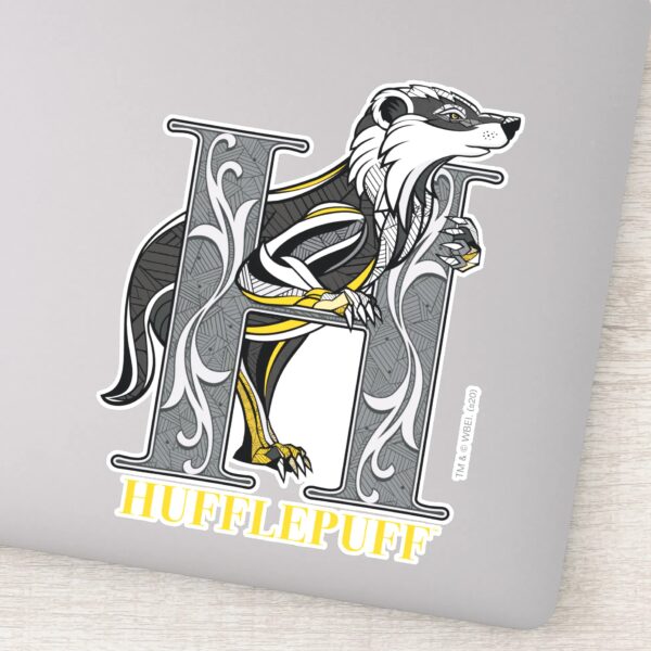 HUFFLEPUFF™_Crosshatched_Emblem_Sticker_1 HUFFLEPUFF™ Crosshatched Emblem Sticker