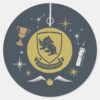 HUFFLEPUFF™_Holiday_Bauble_Graphic_Classic_Round_Sticker_1 HUFFLEPUFF™ Holiday Bauble Graphic Classic Round Sticker