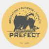 HUFFLEPUFF™_Prefect_Badge_Classic_Round_Sticker_1 HUFFLEPUFF™ Prefect Badge Classic Round Sticker