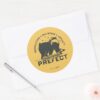 HUFFLEPUFF™_Prefect_Badge_Classic_Round_Sticker_3 HUFFLEPUFF™ Prefect Badge Classic Round Sticker