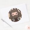 Hagrid_Cartoon_Character_Art_Classic_Round_Sticker_3 Hagrid Cartoon Character Art Classic Round Sticker