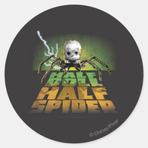 Half_Doll_Half_Spider_Classic_Round_Sticker_1 Half Doll Half Spider Classic Round Sticker