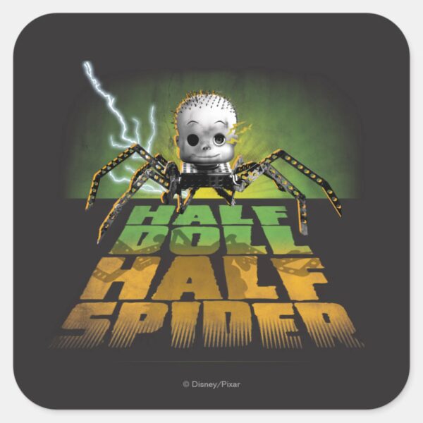 Half_Doll_Half_Spider_Square_Sticker_1 Half Doll Half Spider Square Sticker