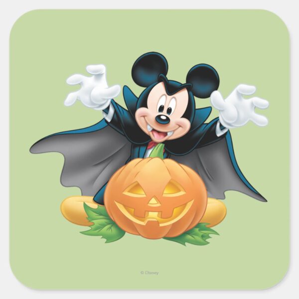 Halloween_Mickey_Mouse_1_Square_Sticker_1 Halloween Mickey Mouse 1 Square Sticker
