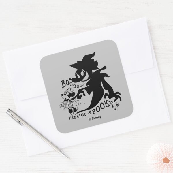Halloween_Minnie_-_Boo!_Feeling_Spooky_Square_Sticker_3 Halloween Minnie Boo Feeling Spooky Square Sticker