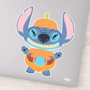 Halloween Stitch Pumpkin Sticker