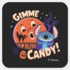 Halloween Stitch Gimme Candy Square Sticker
