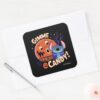 Halloween Stitch Gimme Candy Square Sticker