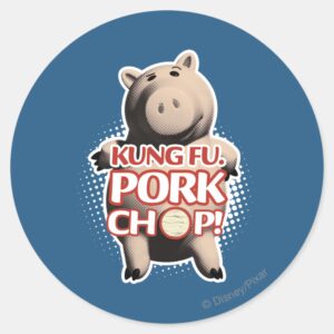 Hamm Kung Fu. Pork Chop Classic Round Sticker