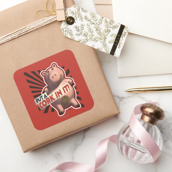 Hamm__Put_a_Cork_in_it!_Square_Sticker_5 Hamm Put A Cork In It Square Sticker