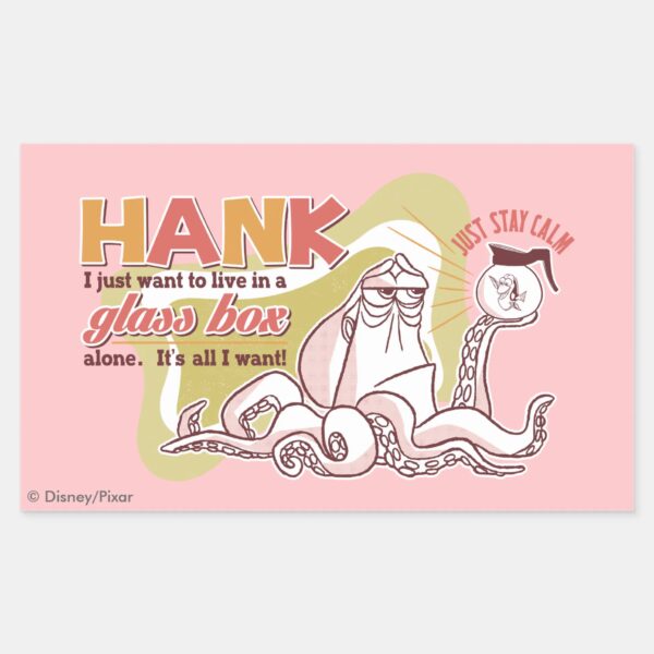 Hank___Live_in_a_Glass_Box_Alone_Rectangular_Sticker_1 Hank Live In A Glass Box Alone Rectangular Sticker