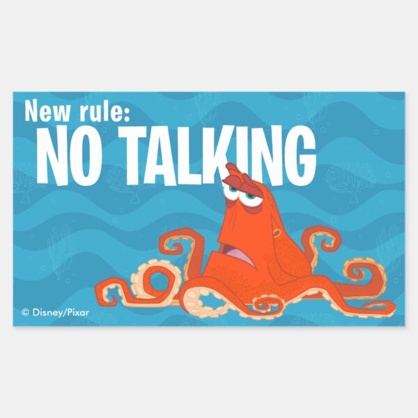 Hank___New_Rule...No_Talking_Rectangular_Sticker_1 Hank New Rule.No Talking Rectangular Sticker