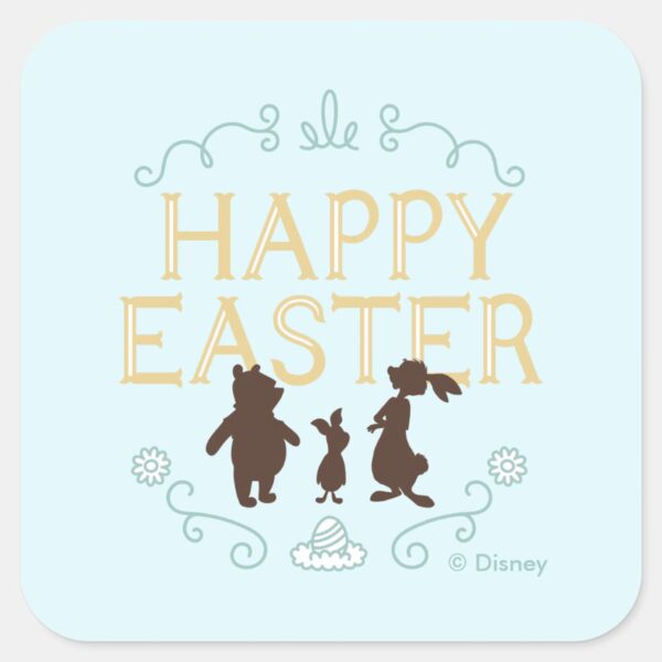 Happy_Easter_from_Winnie_The_Pooh_and_Friends_Square_Sticker_1 Happy Easter From Winnie The Pooh And Friends Square Sticker