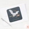 Happy_Holidays_Hedwig_Delivery___Personalized_Square_Sticker_3 Happy Holidays Hedwig Delivery Personalized Square Sticker