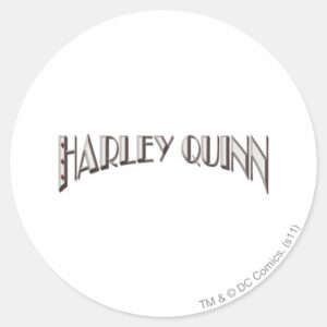 Harley Quinn Logo Classic Round Sticker