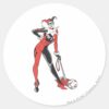 Harley_Quinn_2_Classic_Round_Sticker_1 Harley Quinn 2 Classic Round Sticker