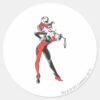 Harley_Quinn_4_Classic_Round_Sticker_1 Harley Quinn 4 Classic Round Sticker