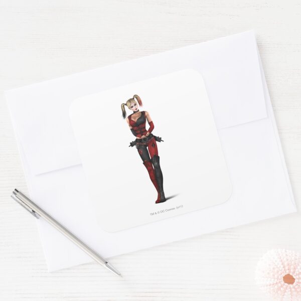 Harley_Quinn_Square_Sticker_3 Harley Quinn Square Sticker