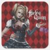Harley_Quinn_With_Fuzzy_Dice_Square_Sticker_1 Harley Quinn With Fuzzy Dice Square Sticker