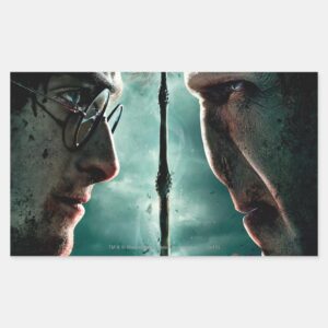 Harry Potter 7 Part 2 Harry Vs. Voldemort Rectangular Sticker