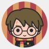 Harry Potter Cartoon Character Art Classic Round Sticker