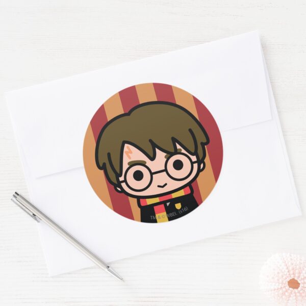 Harry Potter Cartoon Character Art Classic Round Sticker