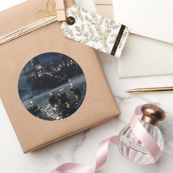 Harry_Potter_Castle___Arrival_at_Hogwarts_Classic_Round_Sticker_5 Harry Potter Castle Arrival At Hogwarts Classic Round Sticker