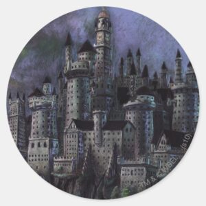 Harry_Potter_Castle___Magnificent_Hogwarts_Classic_Round_Sticker_1 Harry Potter Castle Magnificent Hogwarts Classic Round Sticker