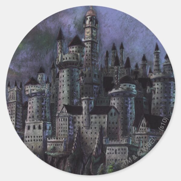 Harry_Potter_Castle___Magnificent_Hogwarts_Classic_Round_Sticker_1 Harry Potter Castle Magnificent Hogwarts Classic Round Sticker