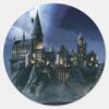 Harry_Potter_Castle___Moonlit_Hogwarts_Classic_Round_Sticker_1 Harry Potter Castle Moonlit Hogwarts Classic Round Sticker