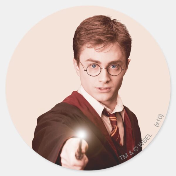 Harry_Potter_Points_Wand_Classic_Round_Sticker_1 Harry Potter Points Wand Classic Round Sticker