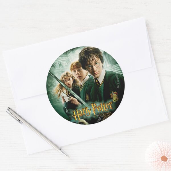 Harry_Potter_Ron_Hermione_Dobby_Group_Shot_Classic_Round_Sticker_3 Harry Potter Ron Hermione Dobby Group Shot Classic Round Sticker