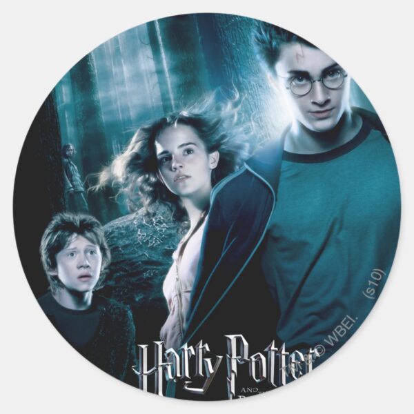Harry_Potter_Ron_Hermione_In_Forest_Classic_Round_Sticker_1 Harry Potter Ron Hermione In Forest Classic Round Sticker