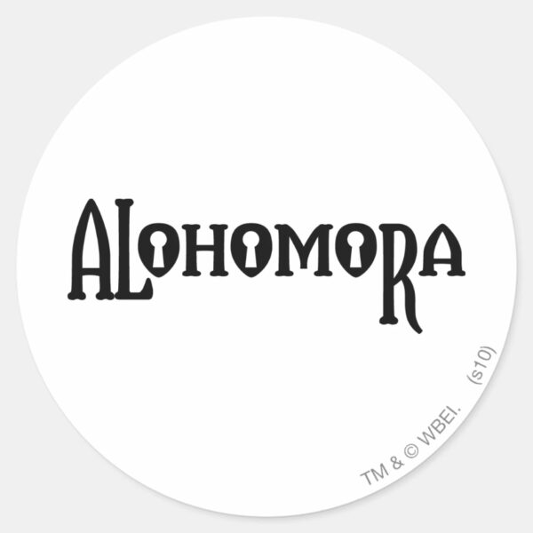 Harry_Potter_Spell___Alohomora_Classic_Round_Sticker_1 Harry Potter Spell Alohomora Classic Round Sticker