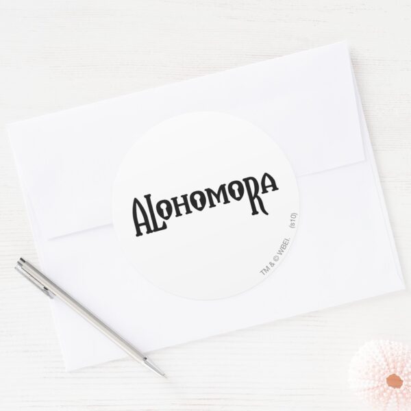Harry_Potter_Spell___Alohomora_Classic_Round_Sticker_3 Harry Potter Spell Alohomora Classic Round Sticker