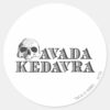 Harry_Potter_Spell___Avada_Kedavra_Classic_Round_Sticker_1 Harry Potter Spell Avada Kedavra Classic Round Sticker