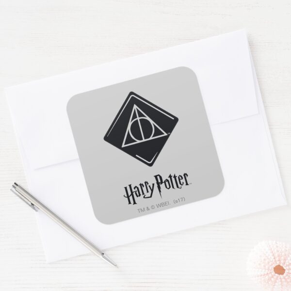 Harry_Potter_Spell___Deathly_Hallows_Icon_Square_Sticker_3 Harry Potter Spell Deathly Hallows Icon Square Sticker