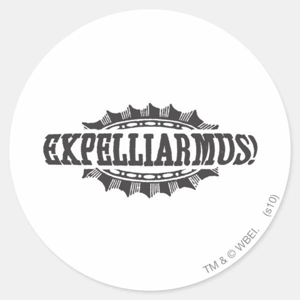 Harry_Potter_Spell___Expelliarmus!_Classic_Round_Sticker_1 Harry Potter Spell Expelliarmus Classic Round Sticker