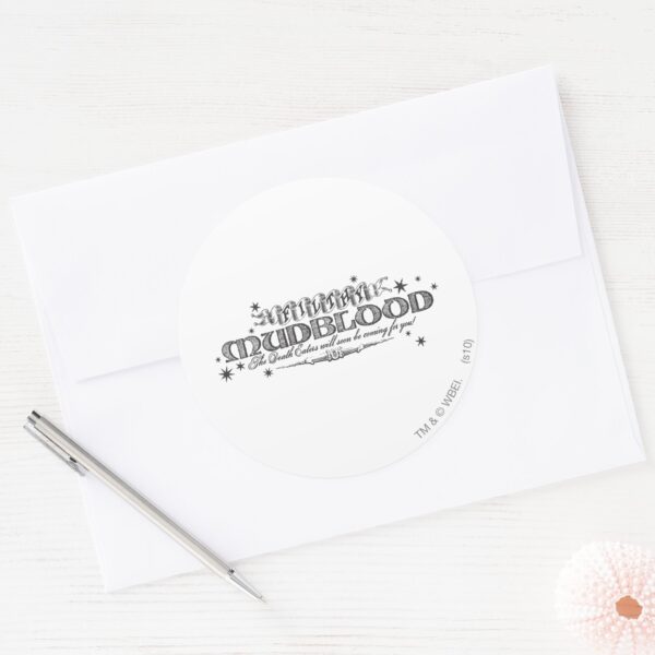 Harry_Potter_Spell___Filthy_Mudblood_Classic_Round_Sticker_3 Harry Potter Spell Filthy Mudblood Classic Round Sticker