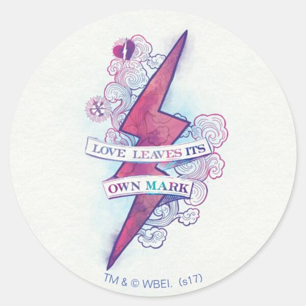 Harry_Potter_Spell___Love_Leaves_Its_Own_Mark_Classic_Round_Sticker_1 Harry Potter Spell Love Leaves Its Own Mark Classic Round Sticker
