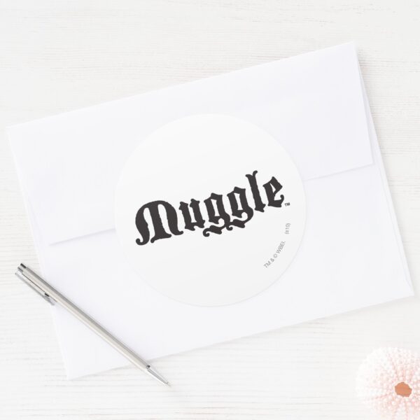 Harry_Potter_Spell___Muggle_Classic_Round_Sticker_3 Harry Potter Spell Muggle Classic Round Sticker