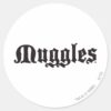 Harry_Potter_Spell___Muggles_Classic_Round_Sticker_1 Harry Potter Spell Muggles Classic Round Sticker