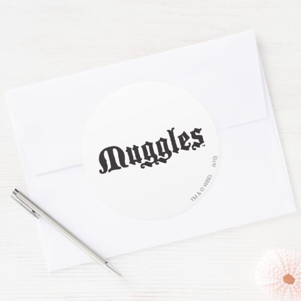 Harry_Potter_Spell___Muggles_Classic_Round_Sticker_3 Harry Potter Spell Muggles Classic Round Sticker