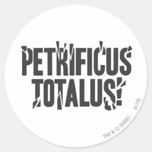 Harry Potter Spell Petrificus Totalus Classic Round Sticker