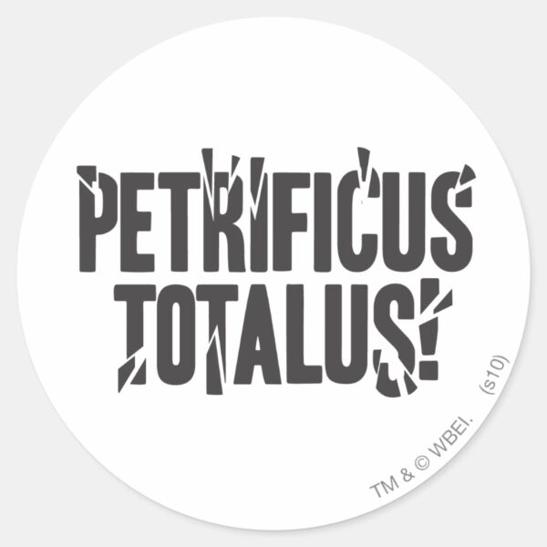 Harry_Potter_Spell___Petrificus_Totalus!_Classic_Round_Sticker_1 Harry Potter Spell Petrificus Totalus Classic Round Sticker