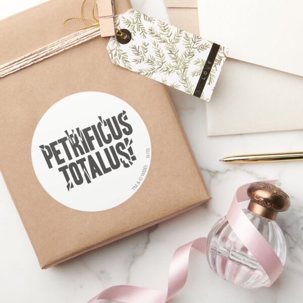 Harry_Potter_Spell___Petrificus_Totalus!_Classic_Round_Sticker_5 Harry Potter Spell Petrificus Totalus Classic Round Sticker