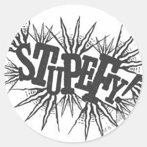 Harry Potter Spell Stupefy Classic Round Sticker