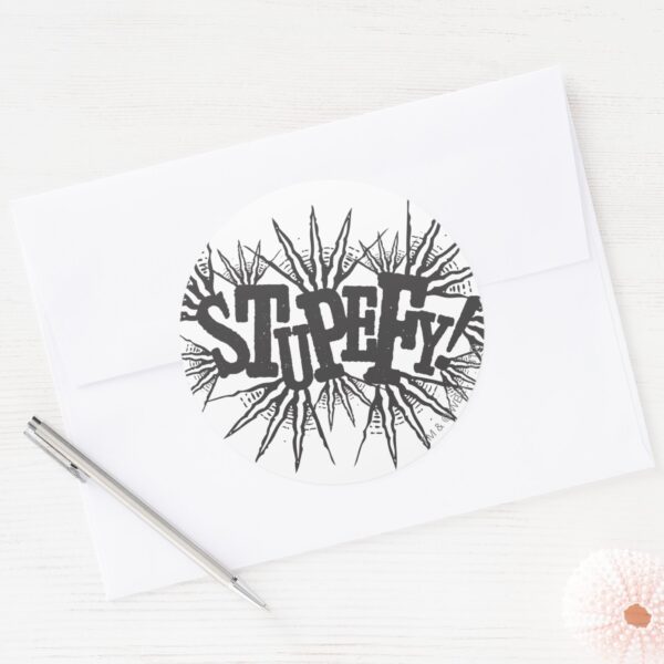Harry_Potter_Spell___Stupefy!_Classic_Round_Sticker_3 Harry Potter Spell Stupefy Classic Round Sticker